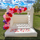 Standard White Bounce Castle with Ball Pit